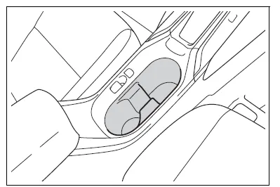 Toyota Corolla E210. Using the storage features