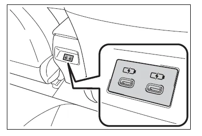 Toyota Corolla E210. Other interior features