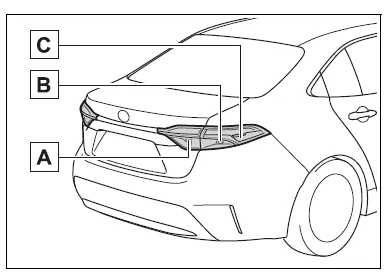 Toyota Corolla E210. Light bulbs