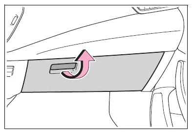 Pull up the lever to open the