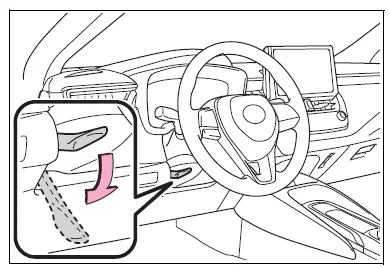 Toyota Corolla E210. Adjusting the steering wheel and mirrors