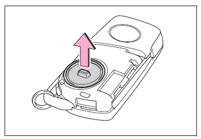 Toyota Corolla E210. Wireless remote control/electronic key battery